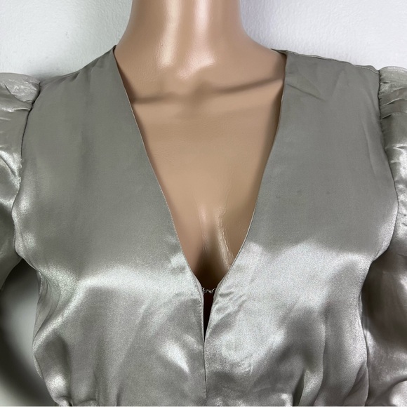 NEW SAYLOR REVOLVE SILVER MINI DRESS - Picture 3 of 13